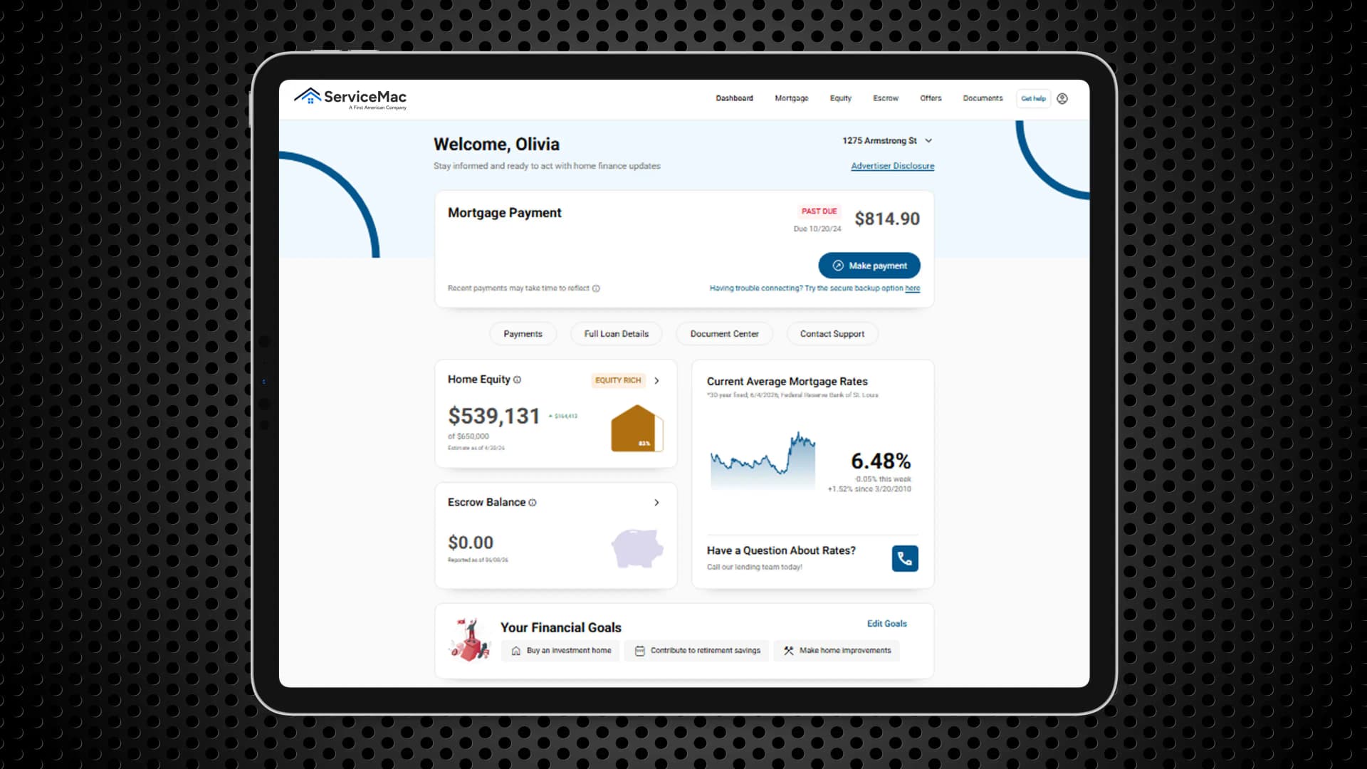 Laptop open to the Sentry360 dashboard showing loan quality metrics and compliance charts